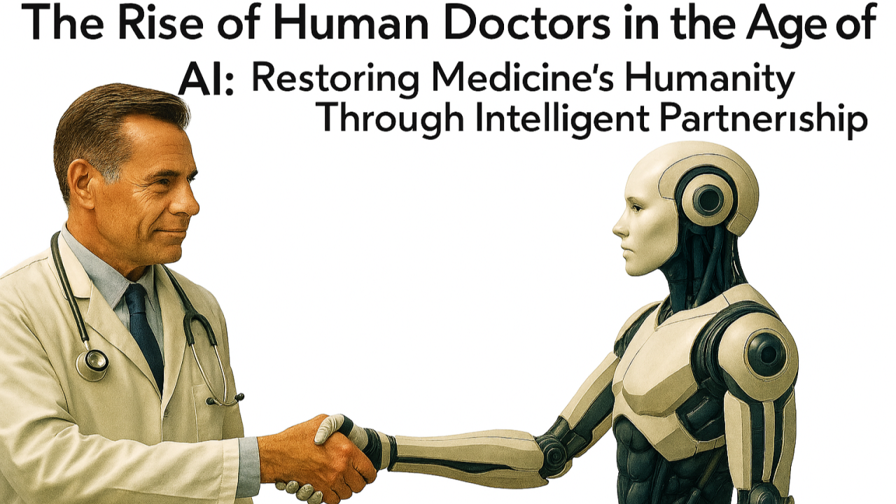 The Rise of Human Doctors in the Age of AI: Restoring Medicine's Humanity Through Intelligent Partnership
